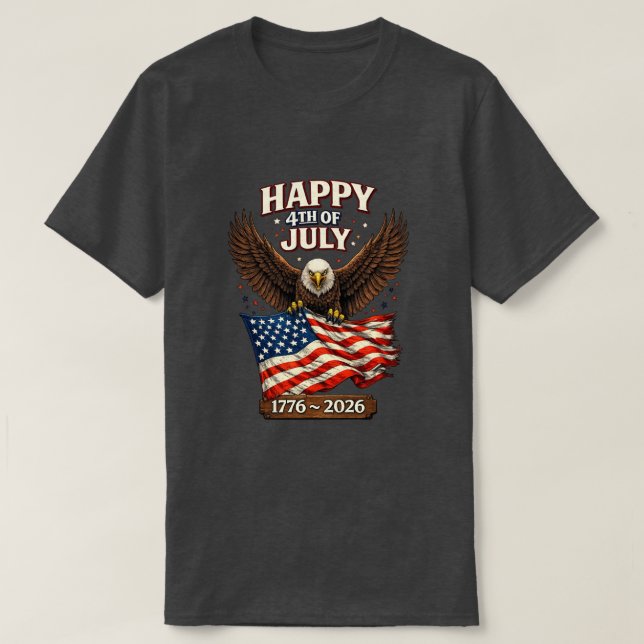 250 Anos EUA -25 T-Shirt (Frente do Design)