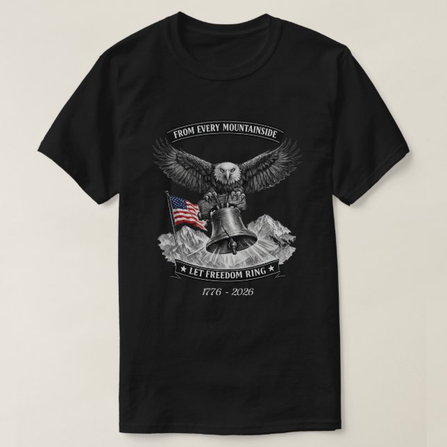 250 Anos EUA -28b Camiseta (Frente do Design)
