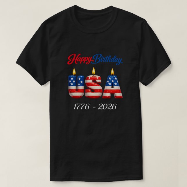 250 Anos EUA -31a Camiseta (Frente do Design)