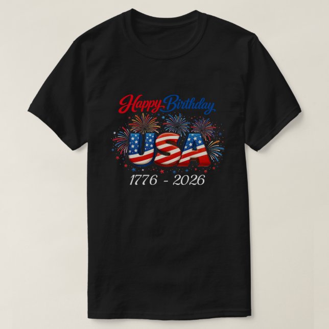 250 Anos EUA -31b Camiseta (Frente do Design)
