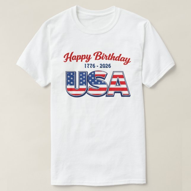 250 Anos EUA -31e Camiseta (Frente do Design)