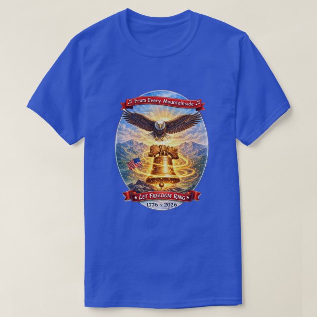 250 Anos EUA -33 Camiseta (Frente do Design)