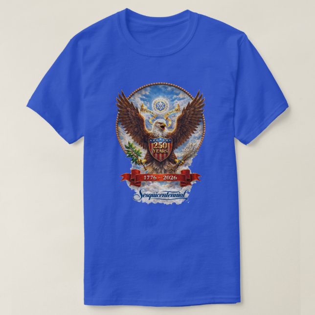 250 Anos EUA -8 T-Shirt (Frente do Design)