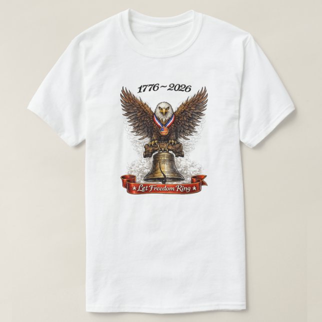 250 Years USA -16 T-Shirt (Frente do Design)