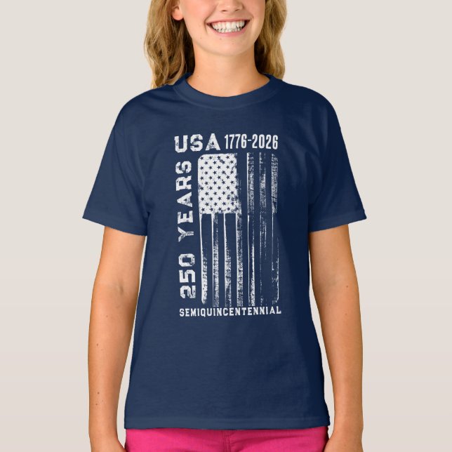 250Th Anniversary USA 4Th Of July T-Shirt (Frente)