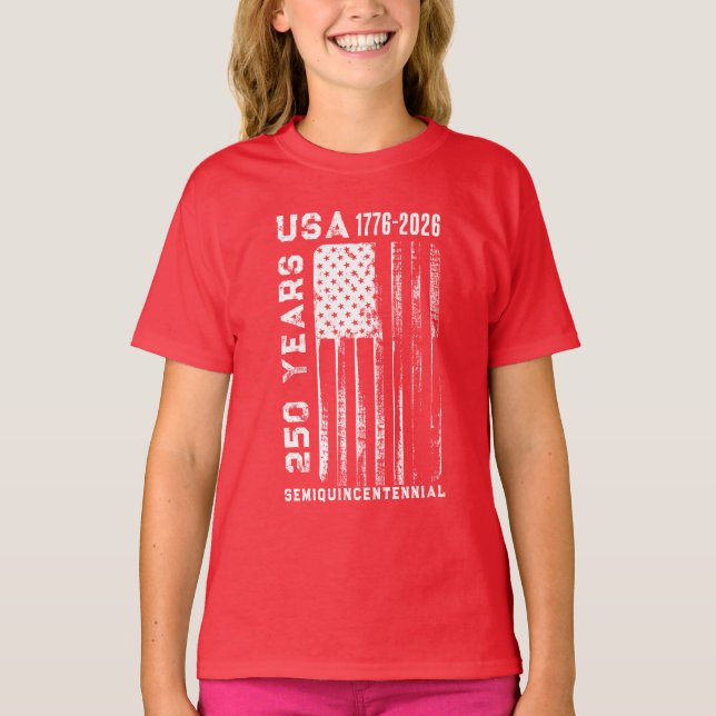 250Th Anniversary USA 4Th Of July T-Shirt (Frente)