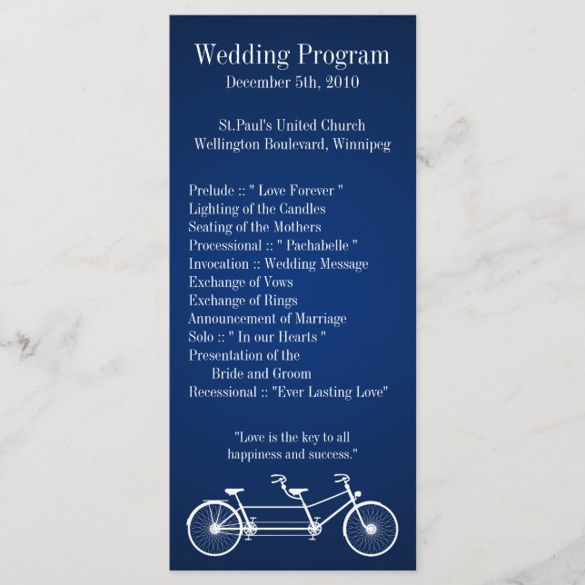 25 4x9 Bike Marinho Azul do Programa Casamento (Frente)