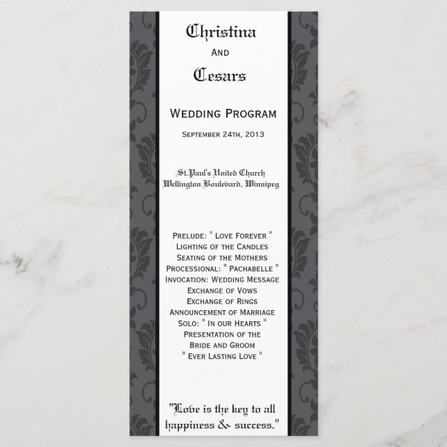 25 4x9 Programa Casamento de Cinzas Negras (Frente)