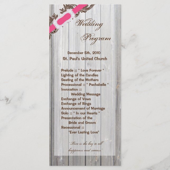 25 4x9 Programa Casamento Madeira Branca Russo (Frente)