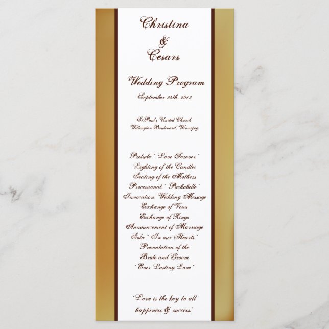 25 4x9 Programa de Casamento de Cowgirl Ocidental  (Frente)