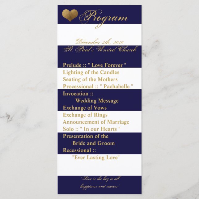 25 4x9 Programa de Casamento Marinho de distribuiç (Frente)