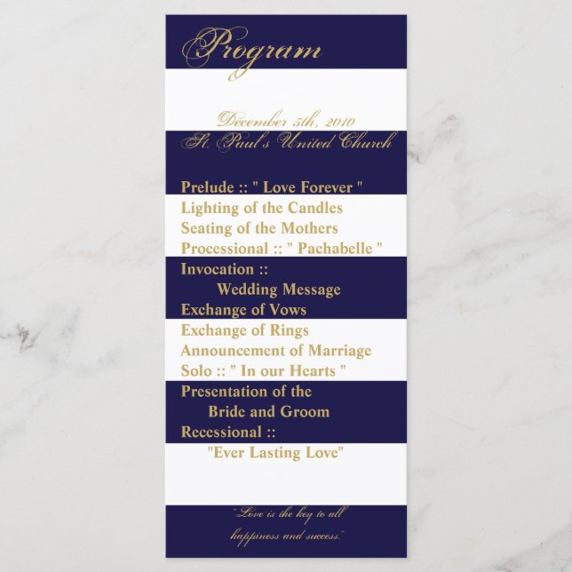 25 4x9 Programa de Casamento Marinho de distribuiç (Frente)