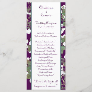 25 4x9 Programa de Casamento Pavão/Flores em Sucur