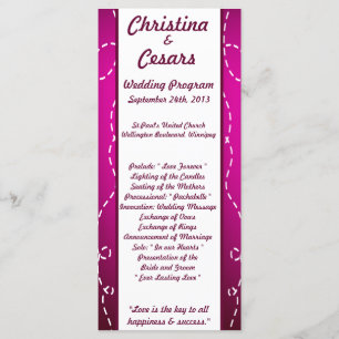 25 4x9 Pur de Loop Roxo do Programa de Casamento