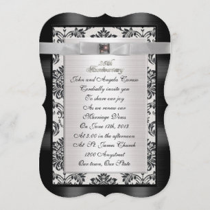 25 Aniversário convite de renovação de renovação d