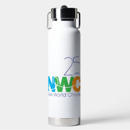 25 Aniversário NWC Garrafa de Água com Palha