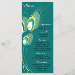 25 Cartões de Menu Pancete Azul