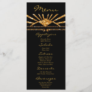 25 Cartões Menu Arte Deco Roaring 20s Gatsby Style
