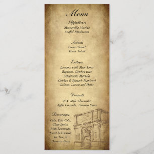 25 Etiquetas do Menu Roma