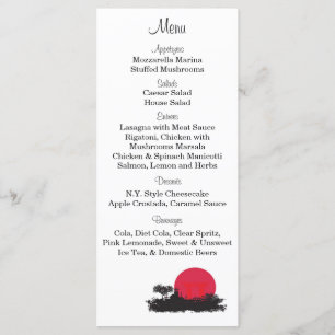 25 Etiquetas do menu Sun Wedding Ascensão japonesa