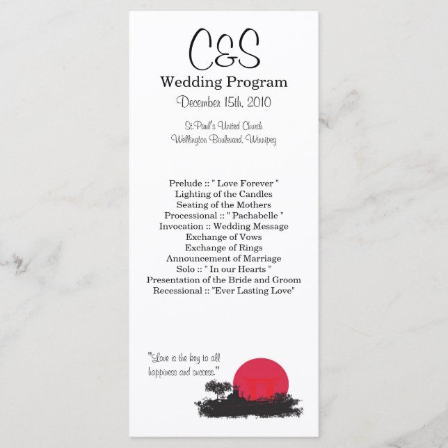 25 Programas de Casamento Sun Ascensão Japonês (Frente)