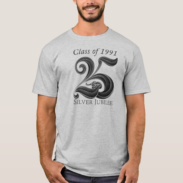 25o Camisa da reunião de classe do jubileu de (Frente)