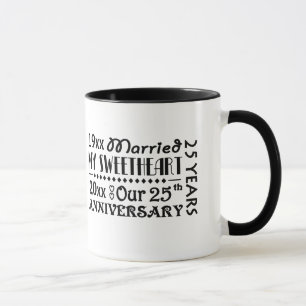 25o Caneca ou copo do presente do aniversário com