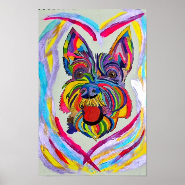 269 - Schnauzer Love Poster (Frente)