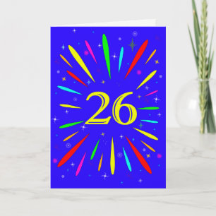 26.º Cartão de Explosão de Aniversário