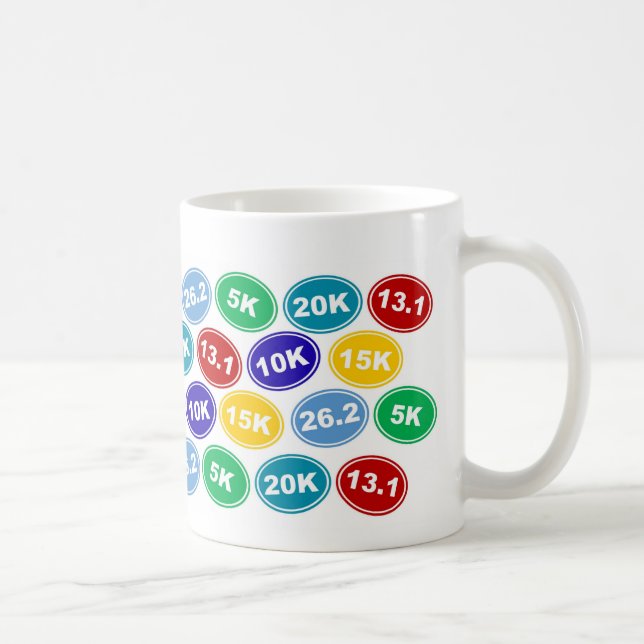 26,2 13,1 caneca running de 5k 10k 15k 20k (Direita)