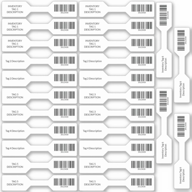 26 Código de Barras UPC - Adesivos de Barras (Frente)