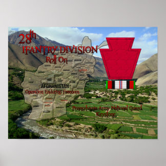 28ª Divisão de Infantaria Poster OEF Veterano