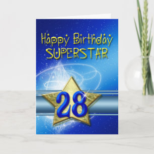 28º Cartão de aniversário para Superstar