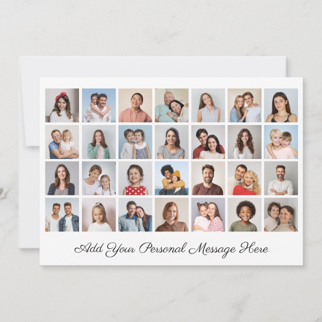 28 Colagem de Fotos Adicione Sua Própria Placa Pla (Frente)