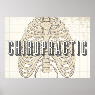 28" x 20", poster vintage da quiroterapia