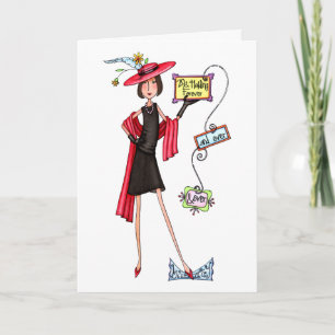 29 e guardarar o cartão de aniversário chique