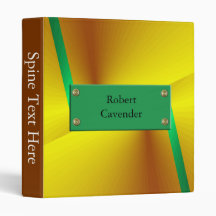 abstrato verde gold binder
