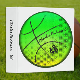 2.54cm Fichário Álbum de Basquetebol Colecionador Esporte | Brilho