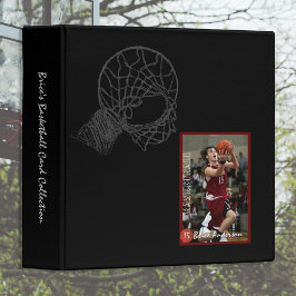 2.54cm Fichário Álbum de Placas de Basquete Escuro