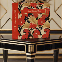 Art Deco Red Poppies