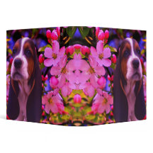 Basset Hound Puppy Blossomo Dog Art