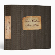 Binário Personalizado do Tecido Vintage de 1,5"