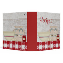 Binder de receitas da cozinha da vovó