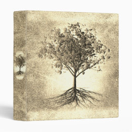 2.54cm Fichário Binder do Anel Rustic do Álbum 3 da Árvore Família
