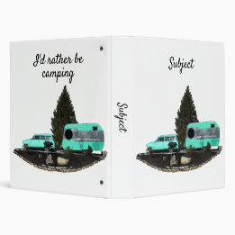 2.54cm Fichário Binder do Retro Camping Car