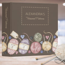 Binder Padrões tesoureiros do Skeins & Agulha