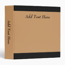 Binder personalizado preto e bege