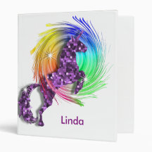 Bonito Fantasy Rainbow Unicorn Personalizado