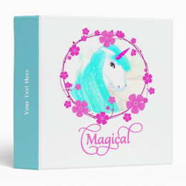 2.54cm Fichário Bonito Fantasy Unicorn Personalizado
