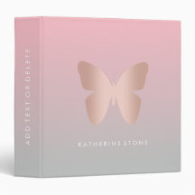Borboleta cor-de-rosa na moda moderna elegante do